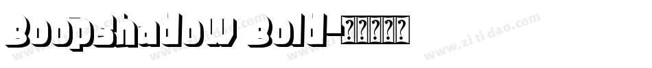 BoopShadow Bold字体转换